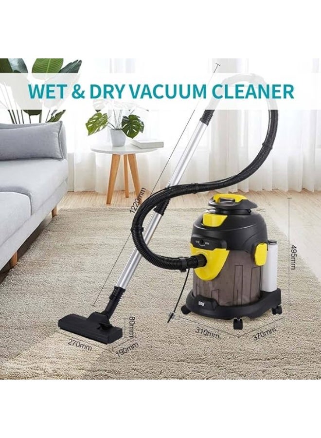 Winning Star 2 in 1 Wet & Dry Vacuum Cleaner/High Suction /15 L Dust Bag/3.5L Solution Tank/1400W-ST-5036 - Image 4