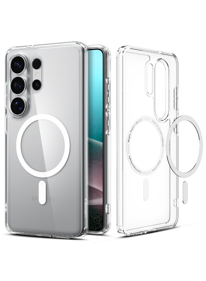 Spigen Ultra Hybrid MagFit for Samsung Galaxy S26 ULTRA case cover [MagSafe compatible] (2026) - Clear White - Image 1