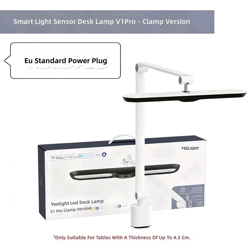 يلايت مصباح Yeelight V1 Pro المكتبي الذكي لحماية العين مع استشعار الضوء، طيف كامل، يدعم HomeKit وMi Home - Image 1