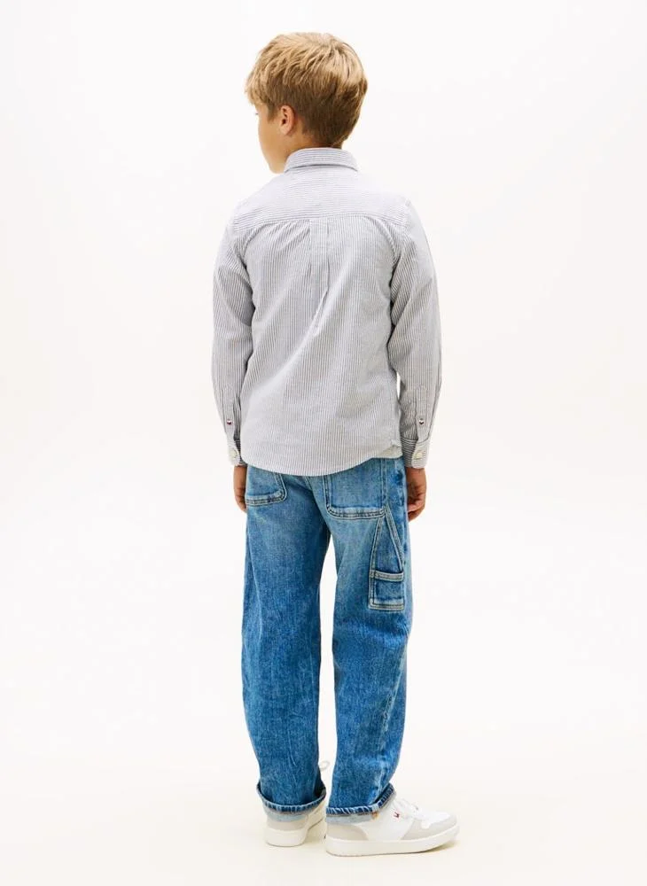 تومي هيلفيغر قميص يوث فليكس إيثاكا بقصة عادية