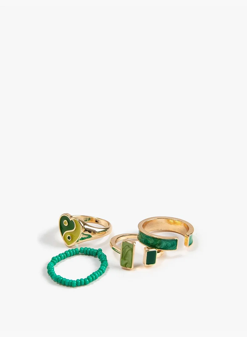 KOTON Colorful 4-Pack Ring
