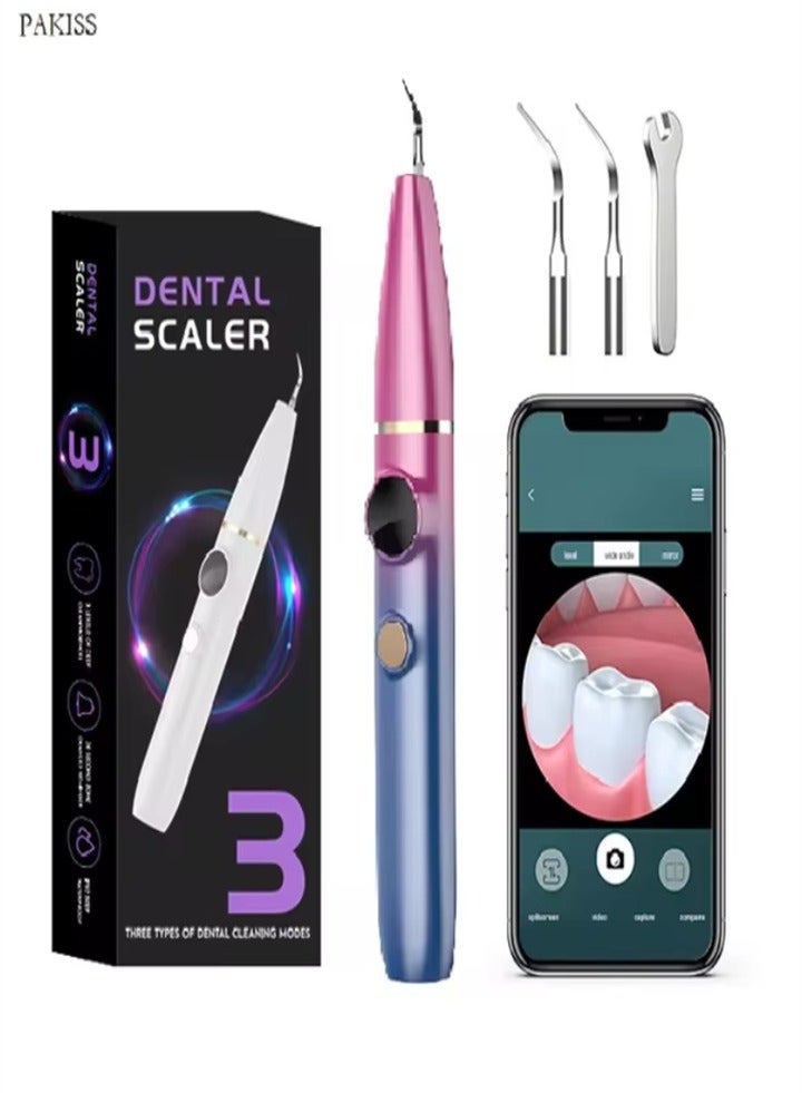 Visual intelligent ultrasonic teeth cleaner, removes tartar, coffee stains, tea stains, home use, portable teeth whitening device  - Image 1
