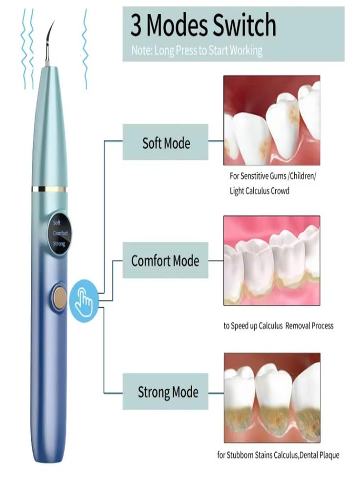 Visual intelligent ultrasonic teeth cleaner, removes tartar, coffee stains, tea stains, home use, portable teeth whitening device  - Image 2