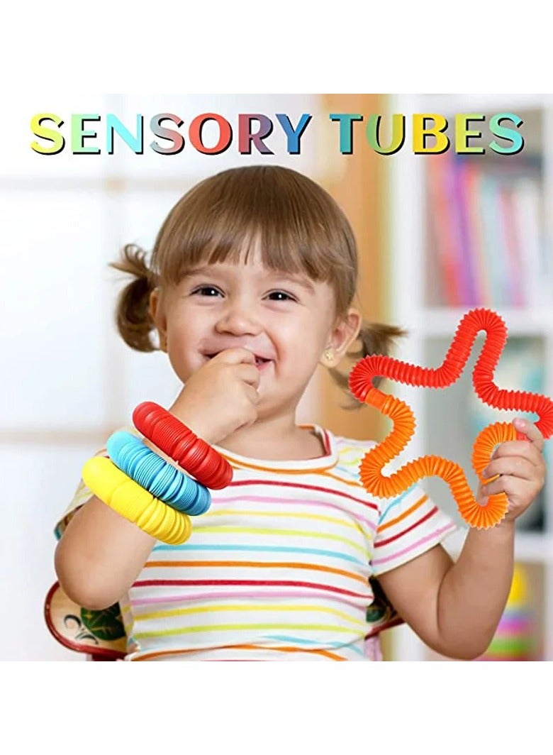 يونيكبيبي مجموعة ألعاب بيبلاند من 8 قطع بأبعاد 7.9 × 1 بوصة للأطفال الصغار، لتخفيف التوتر والقلق - Image 3