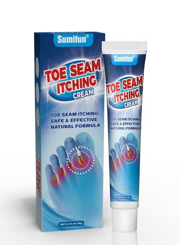 سوميفون حكة إصبع القدم خياطة كريم - 20 جرام كريم العناية بالقدم لتخفيف الفطريات ، ترطيب و حكة على الجلد الجاف ، وتخفيف آلام القدم وغيرها من تهيج الجلد - Image 1