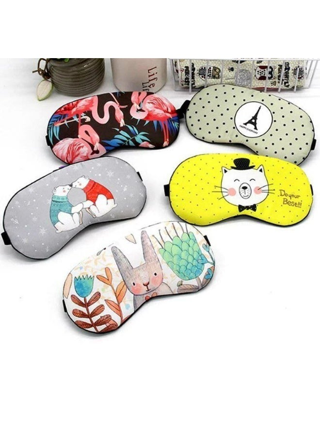 Generic valueable 1 Gel eye sleep mask, sleep mask with elastic strap and space-blocking design for sleeping, traveling, working, and napping. One piece, random shape selection. - Image 2