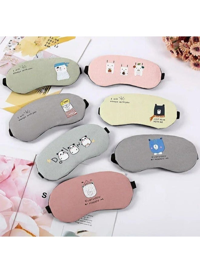 Generic valueable 1 Gel eye sleep mask, sleep mask with elastic strap and space-blocking design for sleeping, traveling, working, and napping. One piece, random shape selection. - Image 3