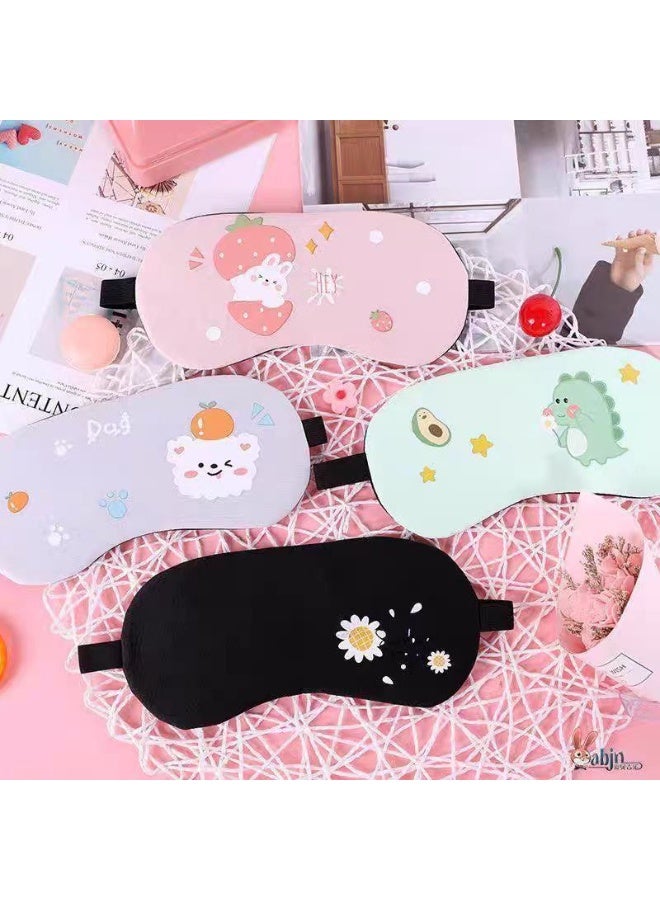 Generic valueable 1 Gel eye sleep mask, sleep mask with elastic strap and space-blocking design for sleeping, traveling, working, and napping. One piece, random shape selection. - Image 4