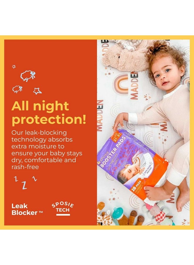 Select Kids Sposie Diaper Booster Pads, Stop Leaks in Overnight Diapers, Nighttime Diapers, Baby Diapers, and Disposable Toddler Training Underwear Girls and Boys, Adhesive Diaper Pad, Size 5 Diapers and up - Image 1