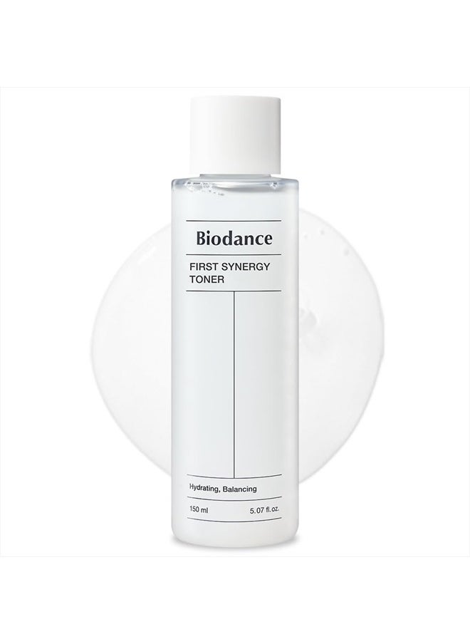 BIODANCE Biodance First Synergy Toner, All-in-One Toner, Moisturizing, Skin Balance, Hyaluronic Acid | 5.07 fl.oz, 150ml  - Image 1