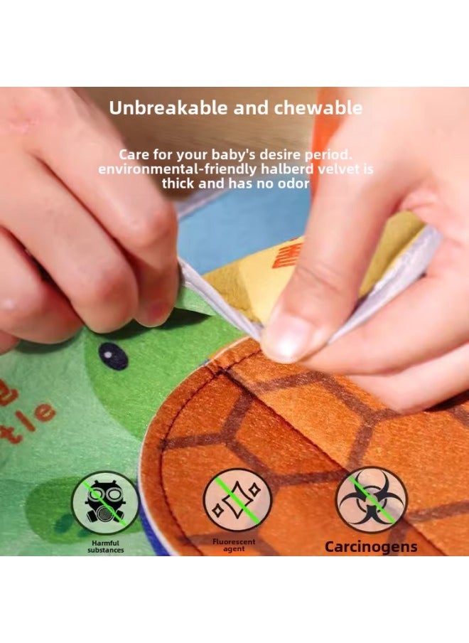 Children's Baby Tear Not To Rip Early Education Hand Tear Book Baby Tear Book Baby Three-dimensional Quiet Cloth Book 1 Toy 0-3 Years Old-Color: Unbreakable Cloth Book "animal World" Bees Are Available  - Image 5