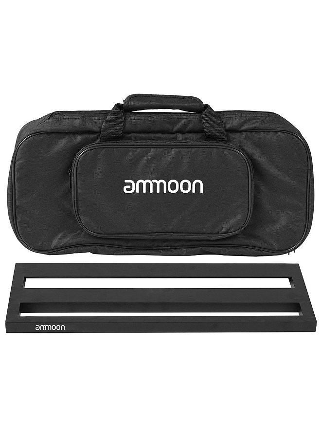 ammoon DB-2 Guitar Pedal Board Aluminum Alloy Pedalboard Set with Carrying Bag Tapes Strap - Image 1