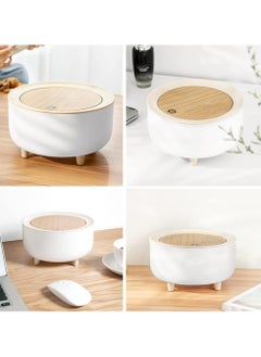 Generic Doyingus Mini Trash Can with Lid, Round Cute Wastebasket, Small Desktop Garbage Can Tiny Countertop Trash Bin for Table Bedroom Office  - Image 4
