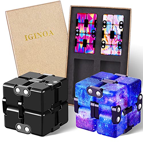 IGINOA 4 Packs Infinity Cube Toy Stress Relieving Game for Kids and AdultsCute Mini Unique Gadget Anxiety Relief Kill Time Magic Puzzle Flip ADD ADHD Killing - Image 5