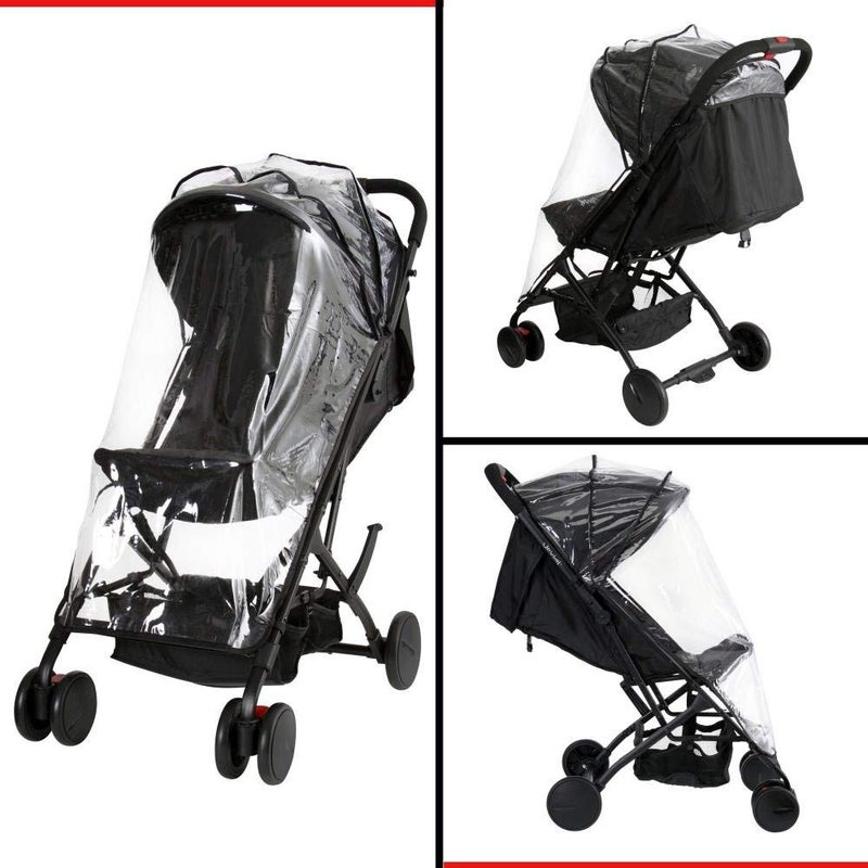 Jovial Breathable Stroller Rain Protective Cover  for Jovial JPC18BK JPC18BL and JPC18RD Portable Baby Strollers  Jovial PRTJPCRC - Image 2