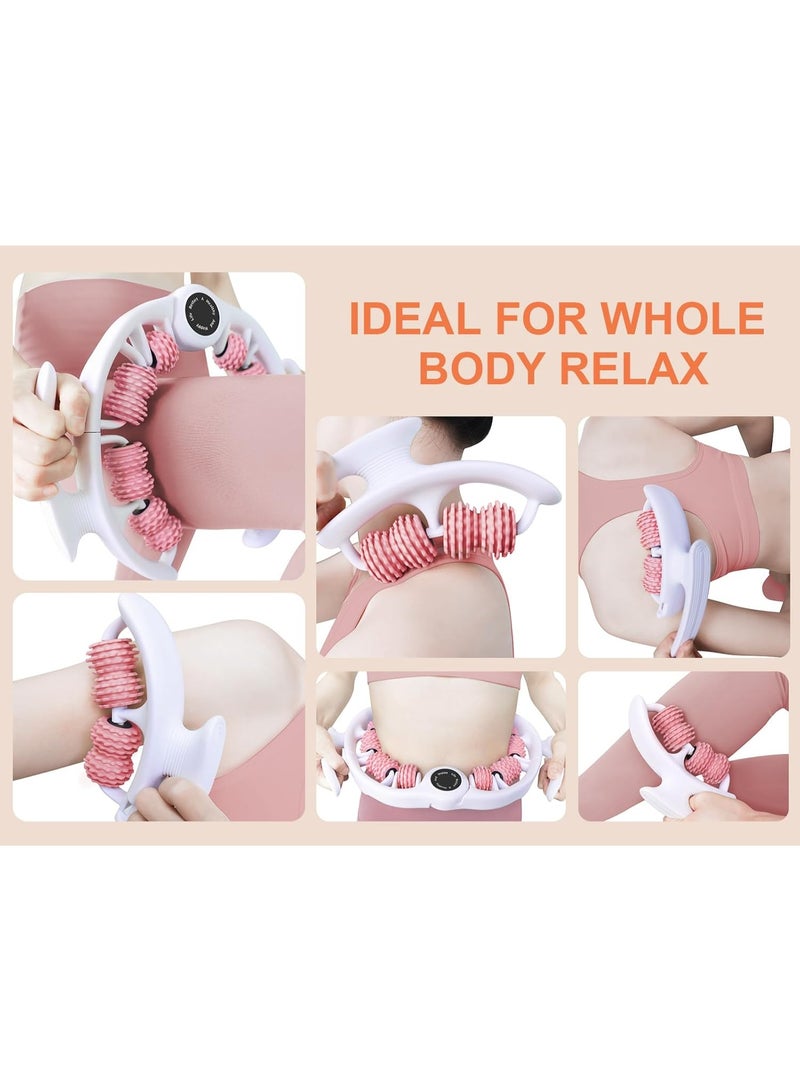 جورفنت بكرة تدليك السيلوليت - جهاز تدليك مضاد للسيلوليت بمقبض أسطواني قابل للإزالة للفخذين والساقين والأرداف - أداة تدليك اللفافة لتصريف الجهاز اللمفاوي وعلاج الأنسجة العميقة - Image 3