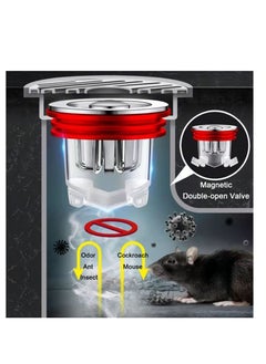 Excefore 4 Pack Bathroom Sink Strainer, Anti-Odor Anti-Clog Sink Drain Strainer, Suitable for Kitchen Bathtub Sink Drains Anti Clogging Sink Drain Filter  - Image 2