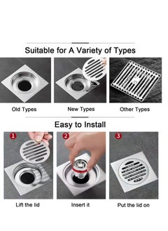 Excefore 4 Pack Bathroom Sink Strainer, Anti-Odor Anti-Clog Sink Drain Strainer, Suitable for Kitchen Bathtub Sink Drains Anti Clogging Sink Drain Filter  - Image 5