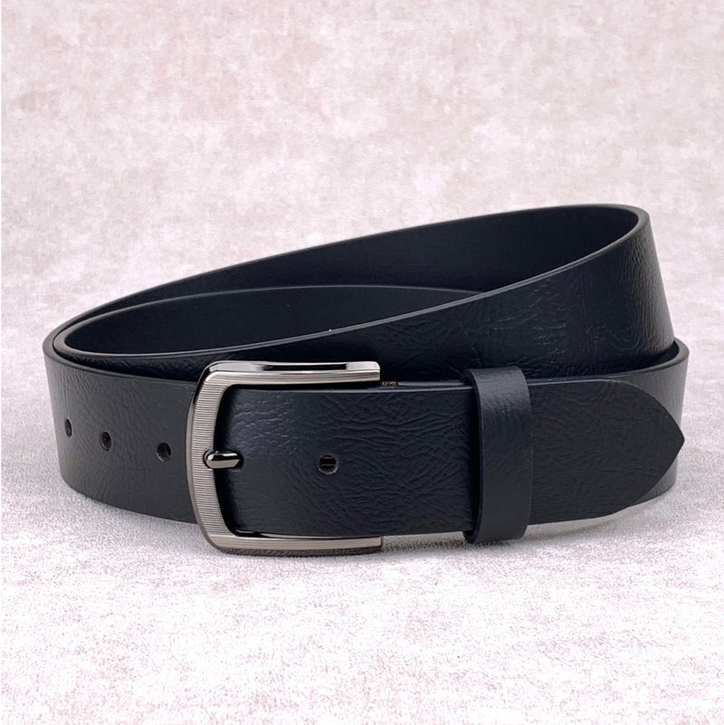 كلاسيك ميلانو جلد طبيعي طباعة حزام تكساس (أسود) من جلد ميلانو - Image 1