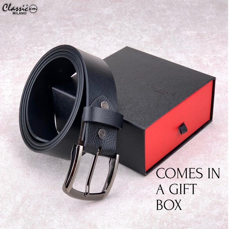 كلاسيك ميلانو جلد طبيعي طباعة حزام تكساس (أسود) من جلد ميلانو - Image 4