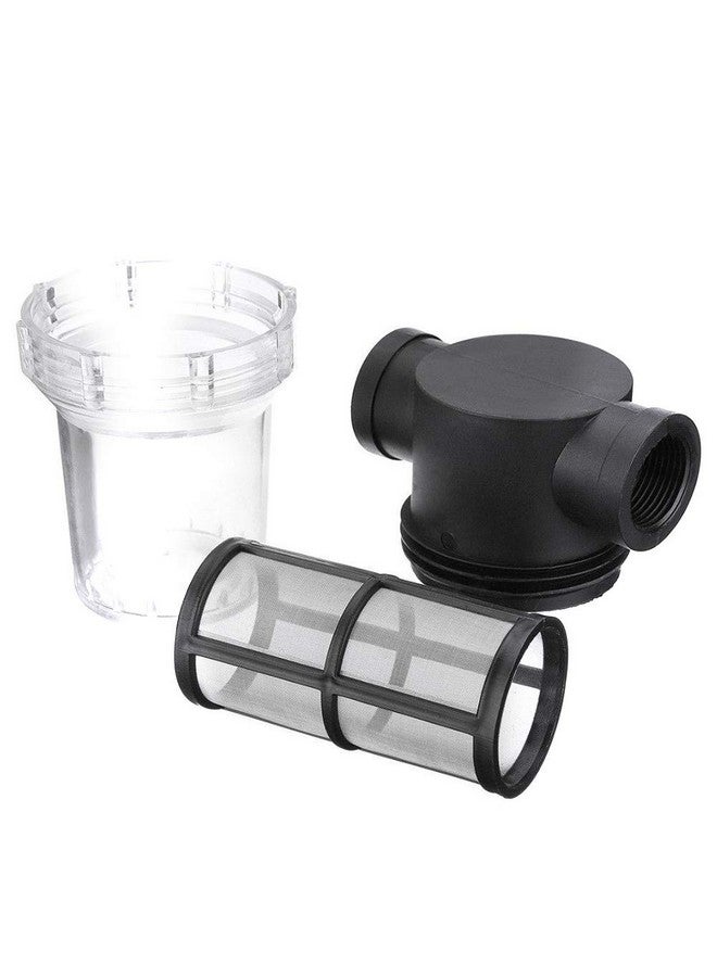 دينبيتيك 1 قطعة مصفاة شبكية داخلية بطول 1 بوصة لمضخة المياه وفلتر خط الأنابيب عالي التدفق ومصفاة واجهة الحديقة (الحجم: 80 شبكة) - Image 2
