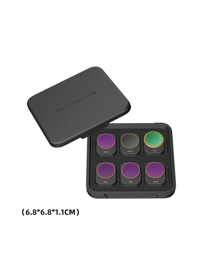 Sunnylife - SUNNYLIFE Mini 3 Pro ND Filters Set,6Pc Filtes Set Mini 3 Pro Accessories 6-PC (MCUV,CPL,ND4,ND8,ND16,ND32).(6Pack Mixed sets) - Image 1
