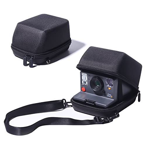 WOGOZAN Protective Case for Polaroid Now 2nd/3rd, Now+ Gen 2/3rd, I-Type, OneStep+, Onestep 2, Filp, Instant Film Camera - Hard Shell Camera Case with Adjustable Shoulder Strap (Black) (No Camera) - Image 1