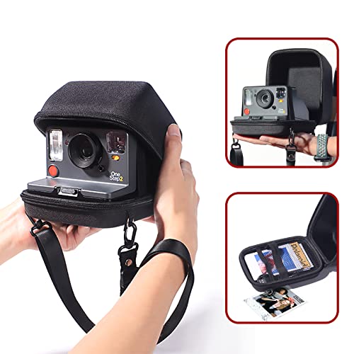 WOGOZAN Protective Case for Polaroid Now 2nd/3rd, Now+ Gen 2/3rd, I-Type, OneStep+, Onestep 2, Filp, Instant Film Camera - Hard Shell Camera Case with Adjustable Shoulder Strap (Black) (No Camera) - Image 5