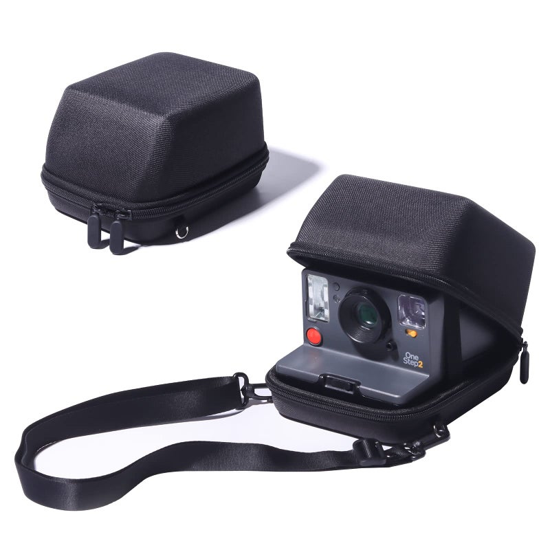 WOGOZAN Protective Case for Polaroid Now 2nd/3rd, Now+ Gen 2/3rd, I-Type, OneStep+, Onestep 2, Filp, Instant Film Camera - Hard Shell Camera Case with Adjustable Shoulder Strap (Black) (No Camera) - Image 2