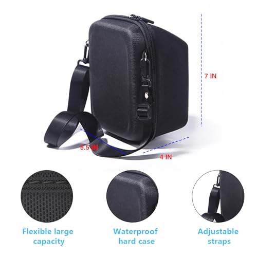 WOGOZAN Protective Case for Polaroid Now 2nd/3rd, Now+ Gen 2/3rd, I-Type, OneStep+, Onestep 2, Filp, Instant Film Camera - Hard Shell Camera Case with Adjustable Shoulder Strap (Black) (No Camera) - Image 4
