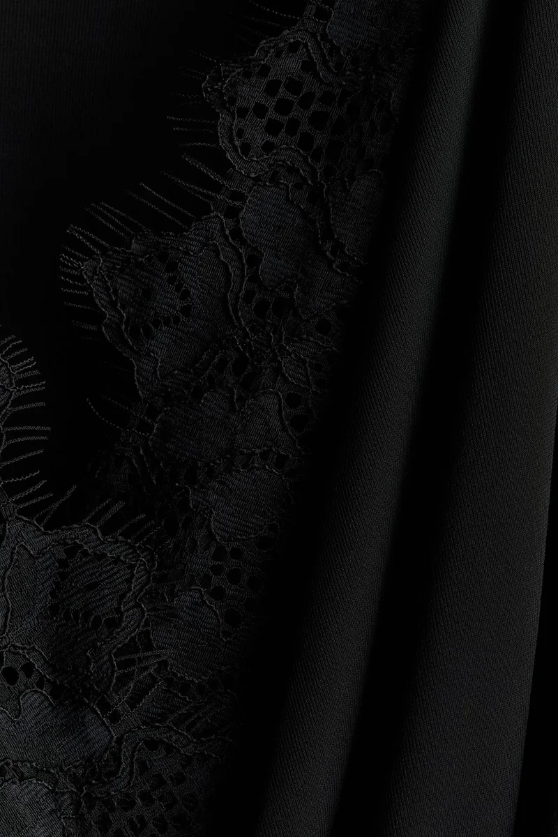 H&M Draped lace-trimmed body