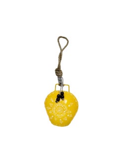 MIRAMAYEE Miramayee Yellow Black Combo Religious Spiritual Hand Crafted Iron Bells Door Hanging Decorative Bell  - Image 2