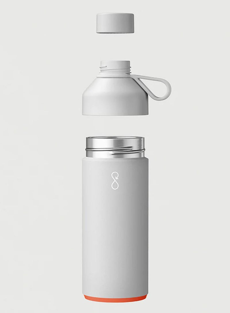 Ocean Bottle Eco-Friendly Stainless Steel Reusable Water Bottle Leakproof BPA Free Dishwasher Safe Double Wall Vacuum Insulated Thermos Flask - Rock Grey - 34 oz - Image 2