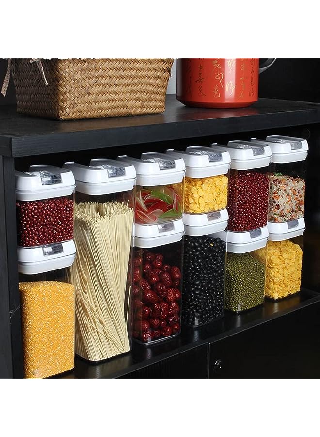 IAF Food Storage Containers set of 7Pcs - Kitchen Pantry Organization Plastic Storage Jar for Cereal, Coffee, Sugar, Flour Rice Storage - BPA Free, Leakproof Durable with Lid Lock - Image 5