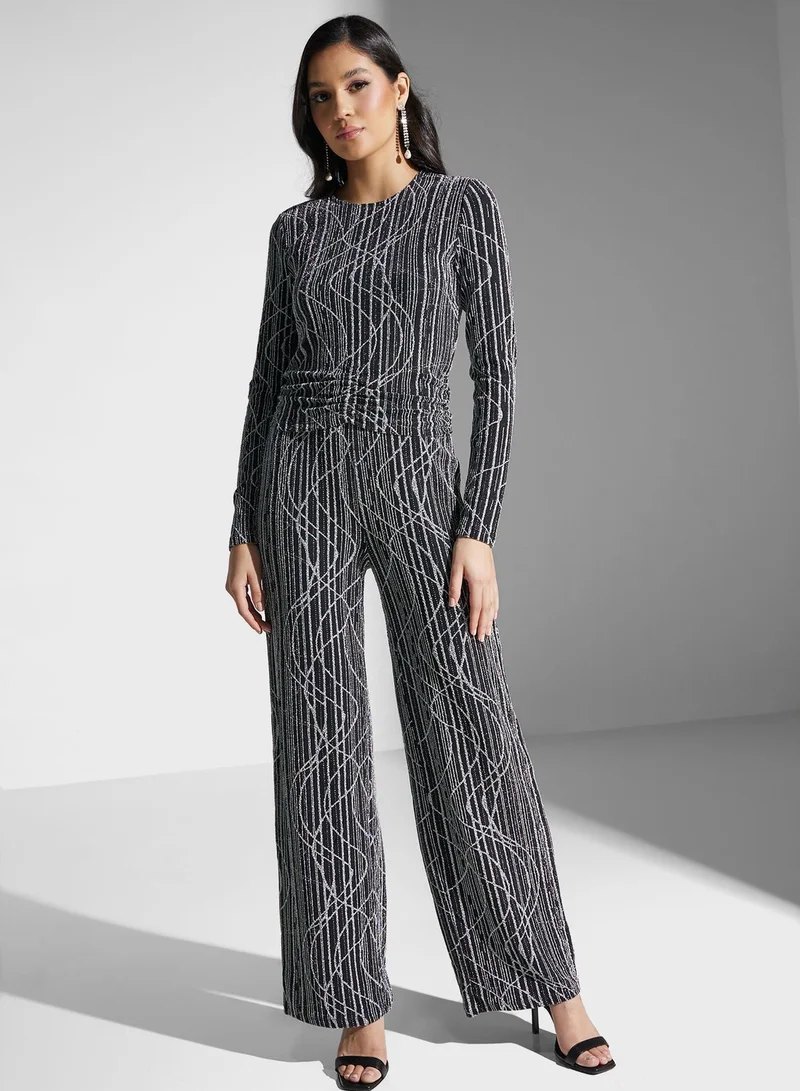VERO MODA Wide Leg Printed Pants