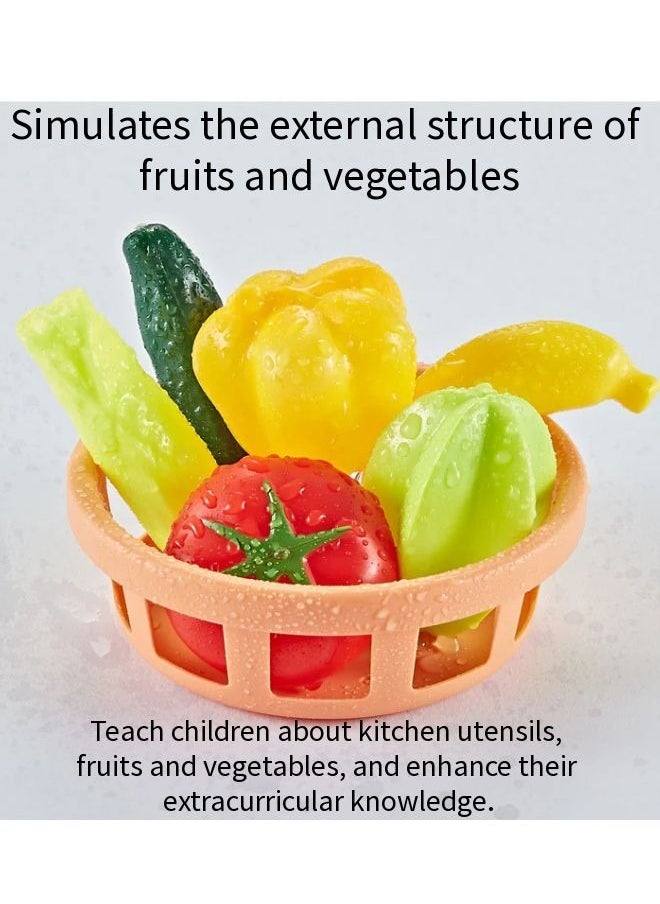 Simulation spray kitchen toys, with 42 pieces of kitchenware sets, realistic lights and sound effects, simulate real kitchen cooking scenes, with recycling spout, suitable for children, boys and girls, Size: 63 * 45.2 * 22cm