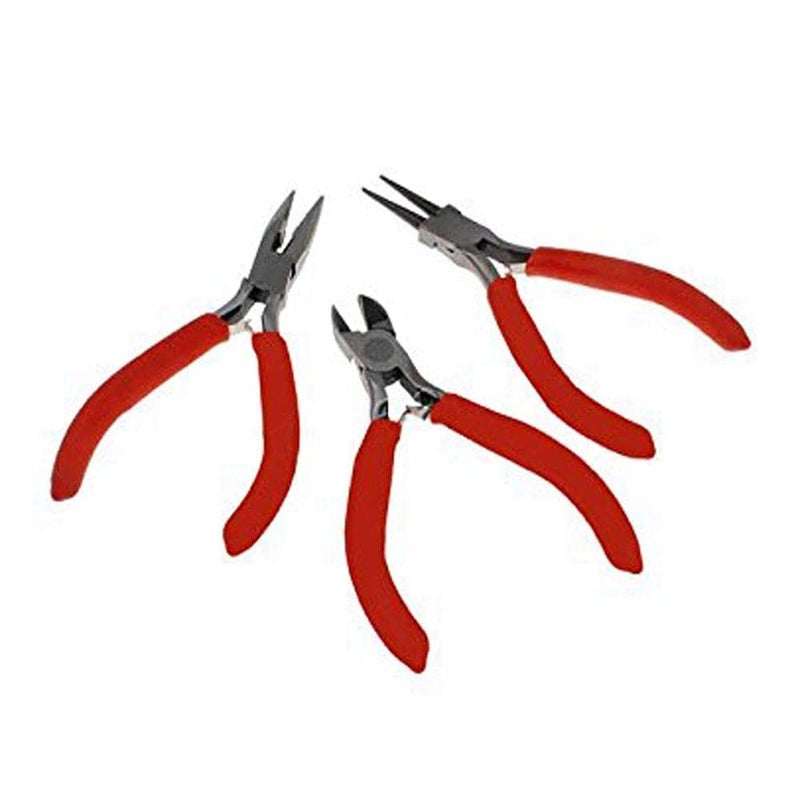 Diy Crafts 11955 7314 Pliers Stainless Steel Needle Nose Multifunctional Making Hand Tool Multicolor 3 Piece - Image 2