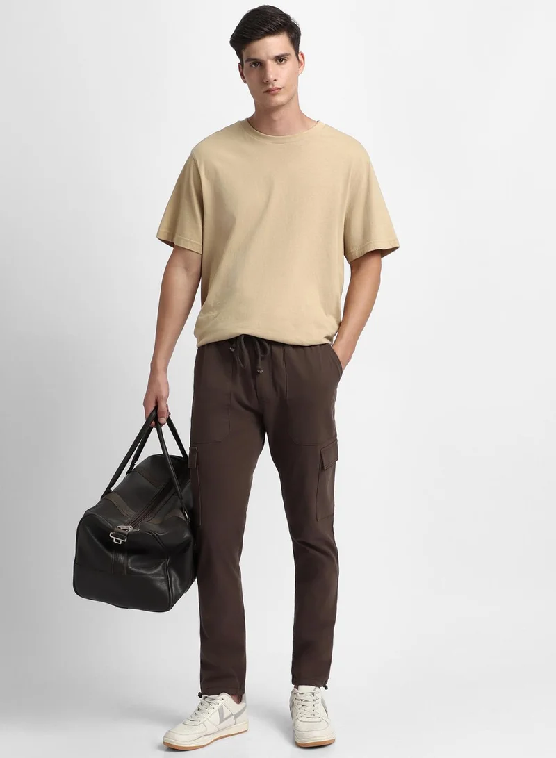 دينيس لينغو Graphite Grey Cargo Joggers For Men