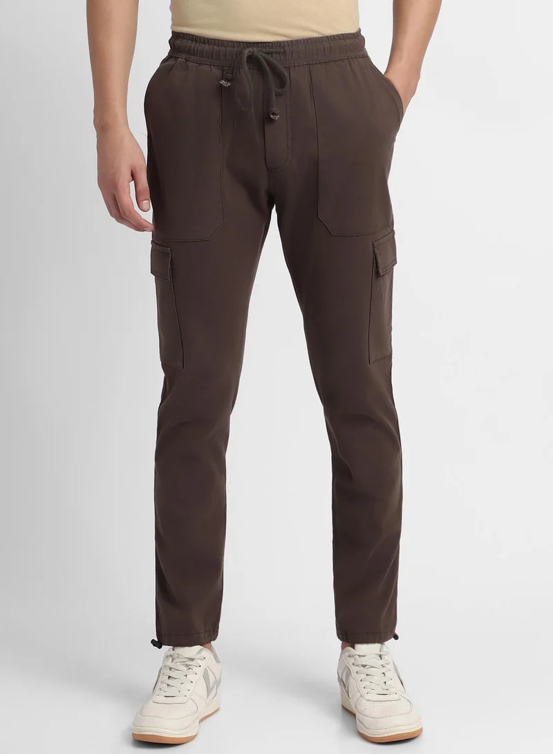 دينيس لينغو Graphite Grey Cargo Joggers For Men