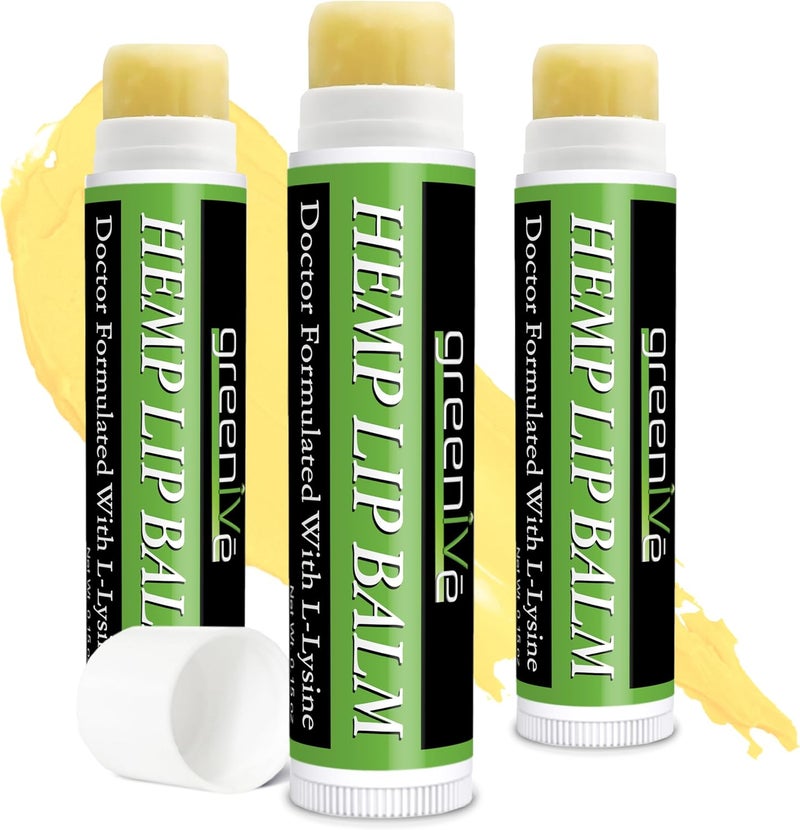 GreenIVe Hemp Lip Balm Vegan Omegas 3  6 Vitamin E LLysine Hydrating Handcrafted 3
