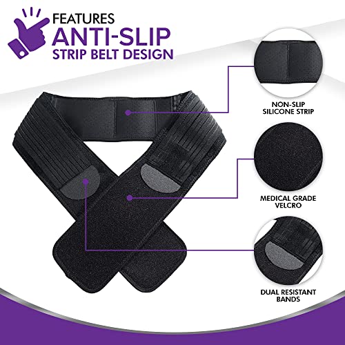 MARS WELLNESS Sacroiliac Support SI Loc Hip Belt for Men and Women Lumbar Lower Back Joint Pelvic Posture Support - Small/Medium - Image 3