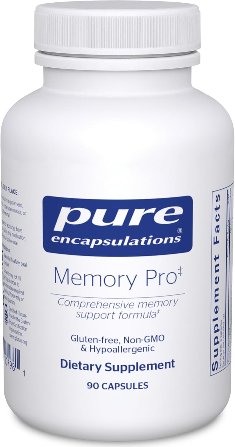 Pure Encapsulations برو ذاكرة بيو إنكابسوليشنز - تركيبة شاملة لدعم الذاكرة 90 كبسولة - Image 1