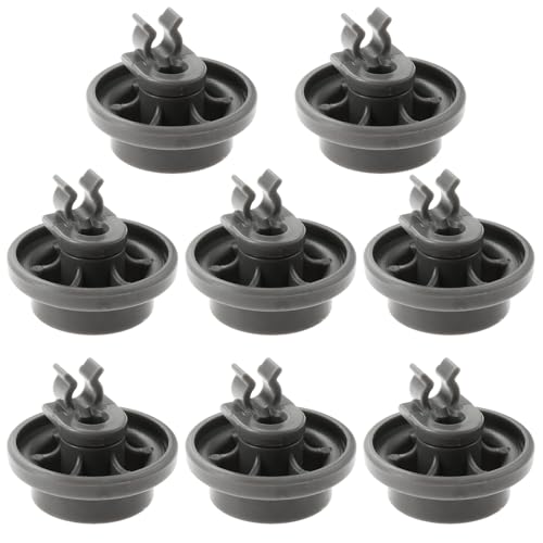 MOOTVGOO MOOTVVGOO 8 Pack 4581DD3003B Dishwasher Lower Rack Wheels, Bottom Dishrack Roller Assembly Replacement for LG, Replace 4581DD3003C, 4581DD9002B, 1372292, AP4437752, PS3523051 - Image 1