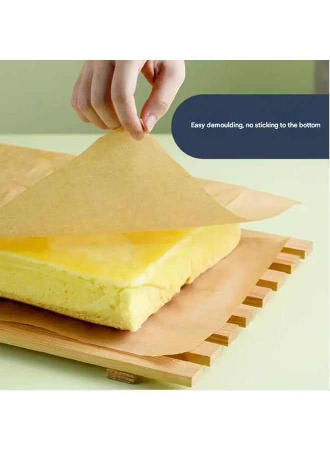 100 Pieces Rectangular Baking Paper Sheets Non Stick Parchment Paper For Baking Grilling Desserts High Quality Easy Cleanup Even Heat Distribution - Image 5