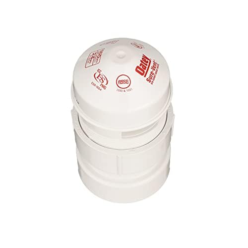 Oatey Sure-Vent 1-1/2 in.–2 in. 160 Branch, 24 Stack DFU Air Admittance Valve with White PVC Sch. 40 Adapter - Image 2