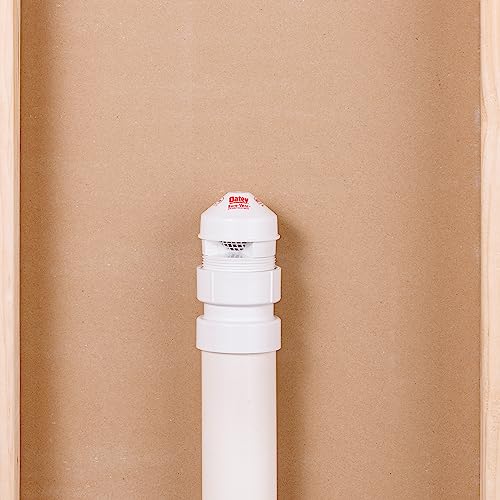Oatey Sure-Vent 1-1/2 in.–2 in. 160 Branch, 24 Stack DFU Air Admittance Valve with White PVC Sch. 40 Adapter - Image 4