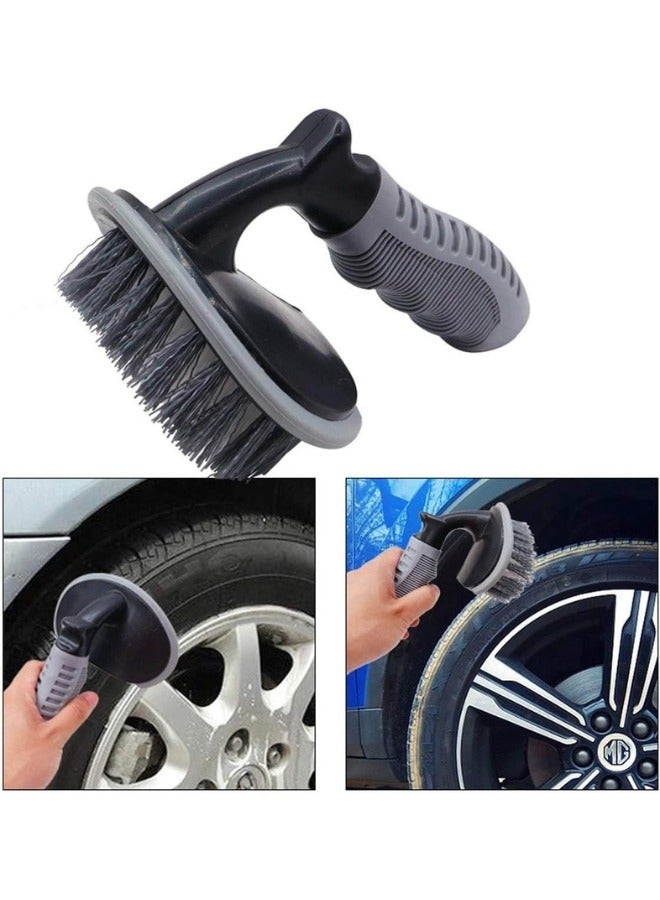Happy Home Car Wheel Cleaning Brush, Non-Scratch Cleaning Tool for Car, Motorcycle, Bicycle Rim and Tire Washing Supplies - Image 2