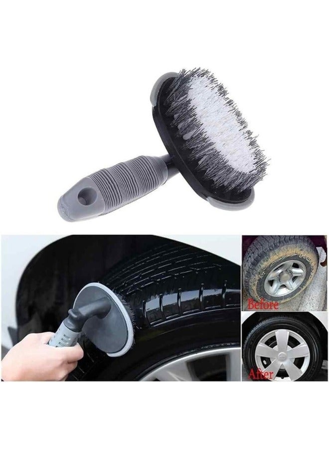 Happy Home Car Wheel Cleaning Brush, Non-Scratch Cleaning Tool for Car, Motorcycle, Bicycle Rim and Tire Washing Supplies - Image 4