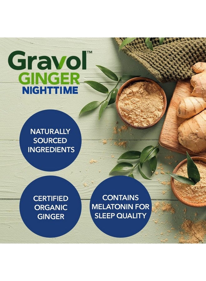 Gravol Gravol Ginger Nighttime Tablets for Upset Stomach & Nausea, 16ct with Melatonin  - Image 3