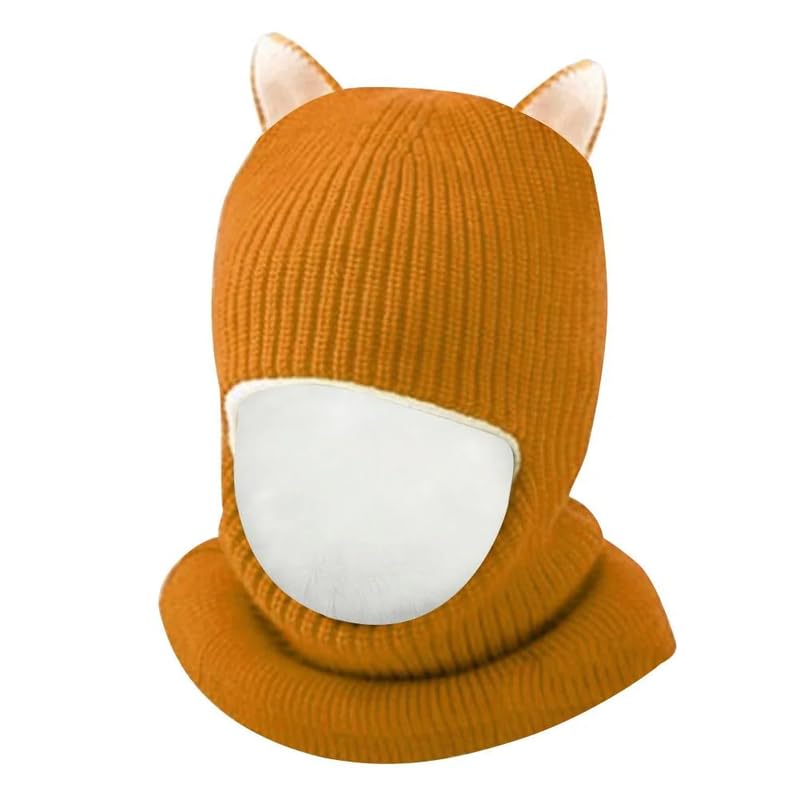 Richmen Baby Boys Girls Winter Woolen Hat with Scarf Set Soft Faux Fur Beanie Panda Cap Windproof Earflap Hood Capset for Unisex Kids (Age 1-6 Yrs) - Image 4